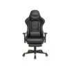 SONGMICS RCG070C01 Ergonomic Office Chair with High Back Armrests Footrest Lumbar Support Pillow Load up to 150kg Black/Green - Billede 4