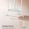 SONGMICS Coat Rack Freestanding, Coat Stand with Umbrella Holder, 12 Hooks, Metal, 175 cm Tall, for Entryway, Hallway, Living Room, Bedroom, Pearl White RCR011W01 - Billede 4