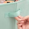 SONGMICS Storage Boxes, Set of 3, Toy Organiser Boxes, Foldable Storage Cubes with Two Handles, for Kid’s Room, Playroom, Bedroom, 30 x 30 x 30 cm, Space Theme, Green RFB001G03 - Billede 2
