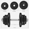 SONGMICS cast iron dumbbell-Single Piece - Billede 7