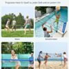 SONGMICS 4m Portable Badminton Tennis Net Height Adjustable Net System with Stand SYQ400 - Billede 5