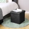 SONGMICS 110 x 38 x 38 cm Large Storage Ottoman Toy Chest Max Load 300 kg Beige LSF70M - Billede 4