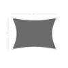 SONGMICS 2 x 3 m Sun Sail, Water-Resistant to at Least 1000 mm, 93% UV-Protection Sun Shade Sail in Tear-Resistant Polyester, Weatherproof, for Garden Patio, Terrace, Camping, Smoky Grey GSH23BK - Billede 7