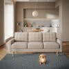 SONGMICS Rug, 160 x 230 cm, Non-Slip Rug, Home Decor, for Living Room, Bedroom, Nursery, Machine Washable, Modern Style, Dove Gray TAR013G01 - Billede 2