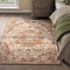 SONGMICS HOME Rug 120 x 170 cm Living Room Rug Non-Slip Rug Traditional Vintage Style Living Room Kitchen Hallway Dining Room Machine Washable Cappuccino Beige TAR032K01 - Billede 5