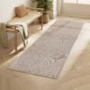 SONGMICS HOME Rug, 80 x 200 cm, Non-Slip Rug, Synthetic Jute Rug, Home Decor, for Living Room, Bedroom, Dining Room, Machine Washable, Camel Brown TAR096K01 - Billede 3