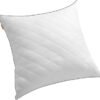 Vendbar pude 80 x 80 cm kølende blødt betræk 1200 g fyld vinter sommer, Cloud White