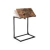 VASAGLE Sofa Side Table, Laptop Table with Tilting Top, Heavy Duty Steel Frame, for Living Room, Easy To Assemble, Industrial Style, Rustic Brown and Black LNT057B01 - Billede 5