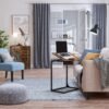 VASAGLE Sofa Side Table, Laptop Table with Tilting Top, Heavy Duty Steel Frame, for Living Room, Easy To Assemble, Industrial Style, Rustic Brown and Black LNT057B01 - Billede 4