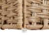 SONGMICS Handwoven Laundry Basket, 110L Synthetic Rattan Divided Clothes Hamper with Lid and Handles, Foldable, Removable Liner Bag, Natural LCB52NL - Billede 5