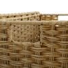 SONGMICS Handwoven Laundry Basket, 110L Synthetic Rattan Divided Clothes Hamper with Lid and Handles, Foldable, Removable Liner Bag, Natural LCB52NL - Billede 6