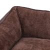 Hundeseng, kæledyrsseng, hundesofa med aftageligt vaskbart betræk, 90 x 75 x 25 cm, brun - Billede 4