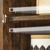 Badeværelsesskab, træopbevaringsmøbel med 3 skuffer, entré, rustik brun - Billede 6