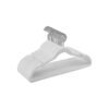 SONGMICS Velvet Hangers, Pack 30 Coat Hangers for Clothes, Non-Slip, with Shoulder Notches, Trouser Bar, 360° Swivel Hook, Space-Saving, 0.6 cm Thick, 43 cm Long, Cloud White CRF029W03