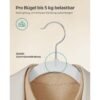 SONGMICS Velvet Hangers, Pack 30 Coat Hangers for Clothes, Non-Slip, with Shoulder Notches, Trouser Bar, 360° Swivel Hook, Space-Saving, 0.6 cm Thick, 43 cm Long, Cloud White CRF029W03 - Billede 5
