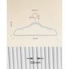 SONGMICS Velvet Hangers, Pack 30 Coat Hangers for Clothes, Non-Slip, with Shoulder Notches, Trouser Bar, 360° Swivel Hook, Space-Saving, 0.6 cm Thick, 43 cm Long, Cloud White CRF029W03 - Billede 6