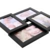 SONGMICS Picture Frames Collage for 4 photos, for 4" x 6" (10 x 15 cm), Wall Mounted Photo Gallery Display, Glass Front, Wood Grain, Black RPF25BK - Billede 6