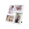 SONGMICS Picture Frames Collage for 4 photos, for 4" x 6" (10 x 15 cm), Glass Front, Wall Mounted Photo Gallery Display, White RPF25WT - Billede 2