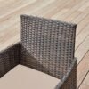 Balkon havemøbelsæt PE Polyrattan Loungesæt Terrassemøbler, Brun Taupe - Billede 5