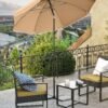 1,6 m Parasol, Strandparasol, UPF 50+, Solbeskyttelse, Bærbar Taupe - Billede 4
