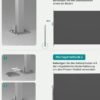 180 x 300 cm (H x L), Sidemarkise til balkon og terrasse, beskyttelse af privatlivets fred, Smoky Grey - Billede 6