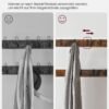 Knagerække med Skoopbevaringsbænk, 4-i-1 Design, 33,7 x 84 x 183 cm, Rustik Brun og Sort - Billede 5