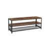 VASAGLE Industrial TV Stand for Screen Size up to 60 Inches, Lengthened TV Cabinet, Console, Coffee Table with Metal Frame, Wood-Like Grain, for Living Room, Bedroom, Rustic Brown LTV50BX
