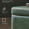 VASAGLE EKHO Collection - Storage Ottoman Bench, Forest - Billede 4