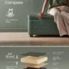 VASAGLE EKHO Collection - Storage Ottoman Bench, Forest - Billede 5