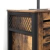 VASAGLE Storage Cabinet, Sideboard with 2 Doors, Adjustable Shelves, for Dining Room, Living Room, Kitchen, 110 x 33 x 75 cm, Industrial Style, Rustic Brown and Black LSC083B01 - Billede 6