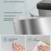 SONGMICS Kitchen Bin, 50L Waste Bin, Metal Pedal Bin with Lid, Tall and Large, Silver and Black LTB530E50 - Billede 7