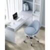 SONGMICS Homeoffice Chair Swivel Desk Chair Foam Padding Height Adjustable Study Bedroom Blue OBG020Q01 - Billede 3