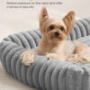 Mellemstor hundesofa, blød polstring, vaskbar, 71 x 55 x 18 cm, duegrå - Billede 4