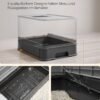 Feandrea Hidden Cat Litter Box, Cat Litter Tray with Hood, Slide-Out Tray, Scoop, Brush, Spacious for Large Cats, Max. Load 15 kg, Anti-Tracking, Anti-Leaking, Charcoal Grey and Dove Grey PPT001B01 - Billede 3