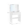 Toiletbord, Spånplade 70 x 40 x 136 cm (L x B x H) Hvid - Billede 6
