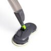 Shine Cyclonic Mop rengøringssystem med spray - roterende mop med 2-delt skaft og spraysystem – til alle hårde gulve - grå/grøn - Billede 2