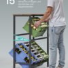 Drikkekassestativ 2-lags 6-lags opbevaringsstativ til drikkevarer, hver etage 150 kg - Billede 3