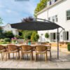 Haveparasol, 3 m bananparasol med fod - Billede 2