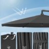 Haveparasol, 3 m bananparasol med fod - Billede 3