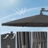 Haveparasol med solcelledrevne LED-lys, 3 m - Billede 4