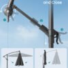Haveparasol med solcelledrevne LED-lys, 3 m - Billede 6