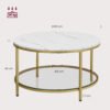 Stuebord, Sofa Cocktailbord - Billede 5