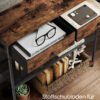 Smalt konsolbord med 3 niveauer, 24 x 76 x 80 cm - Billede 2
