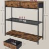 Smalt konsolbord med 3 niveauer, 24 x 76 x 80 cm - Billede 5