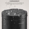 Badeværelsesspand, 0,8 gallon (3 l) ståltoiletspand med soft-close låg, blæksort - Billede 2