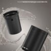 Badeværelsesspand, 0,8 gallon (3 l) ståltoiletspand med soft-close låg, blæksort - Billede 7