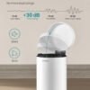 Pedalspand til badeværelset, 6 l ståltoiletspand med soft-close låg, Cloud White - Billede 4