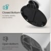 Pedalspand til badeværelset, 6 l ståltoiletspand med soft-close låg, Cloud White - Billede 6