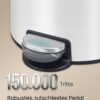 30L Rund Skraldespand, Metal, Hvid - Billede 3