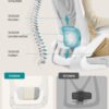 Kontorstol med drejefunktion, ergonomisk - Billede 2